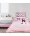 DAS KIDS ΚΟΥΒΕΡΛΙ ΜΟΝΟ 4940 GREY, PINK