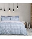 DAS HOME ΣΕΤ ΣΕΝΤΟΝΙΑ ΥΠΕΡΔΙΠΛΑ ΜΕ ΛΑΣΤΙΧΟ CASUAL 5418 ΓΚΡΙ, ΛΕΥΚΟ, ΜΑΥΡΟ