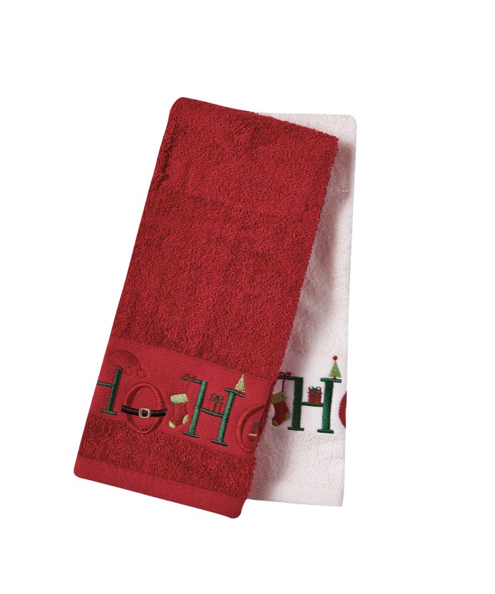 DAS HOME CHRISTMAS ΠΟΤΗΡΟΠΑΝΑ ΣΕΤ 2ΤΜΧ 40X60 0706 IVORY, RED