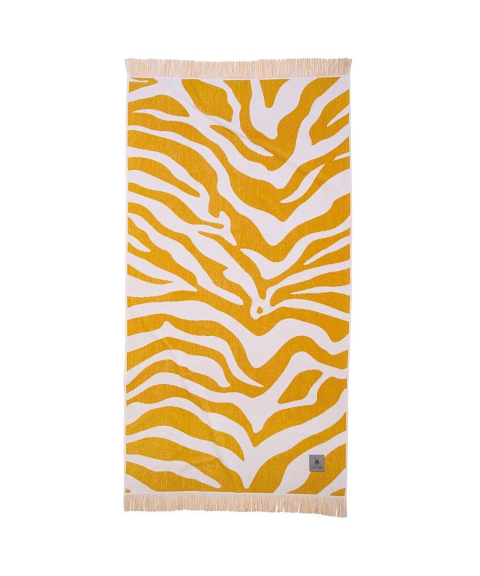 GREENWICH POLO CLUB ΠΕΤΣΕΤΑ ΘΑΛΑΣΣΗΣ 90Χ180 3741 OCHRE, WHITE