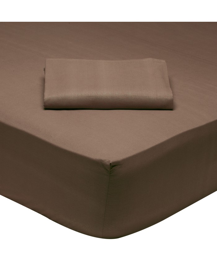DAS HOME 1004 ΣΕΝΤΟΝΙ ΥΠΕΡΔΙΠΛΟ ΜΕ ΛΑΣΤΙΧΟ COFFEE BRONW COFFEE BROWN