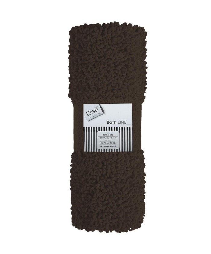 DAS HOME ΤΑΠΕΤΟ 50Χ70 MICROCHENILLE ΣΧ.0472 ΚΑΦΕ ΚΑΦΕ