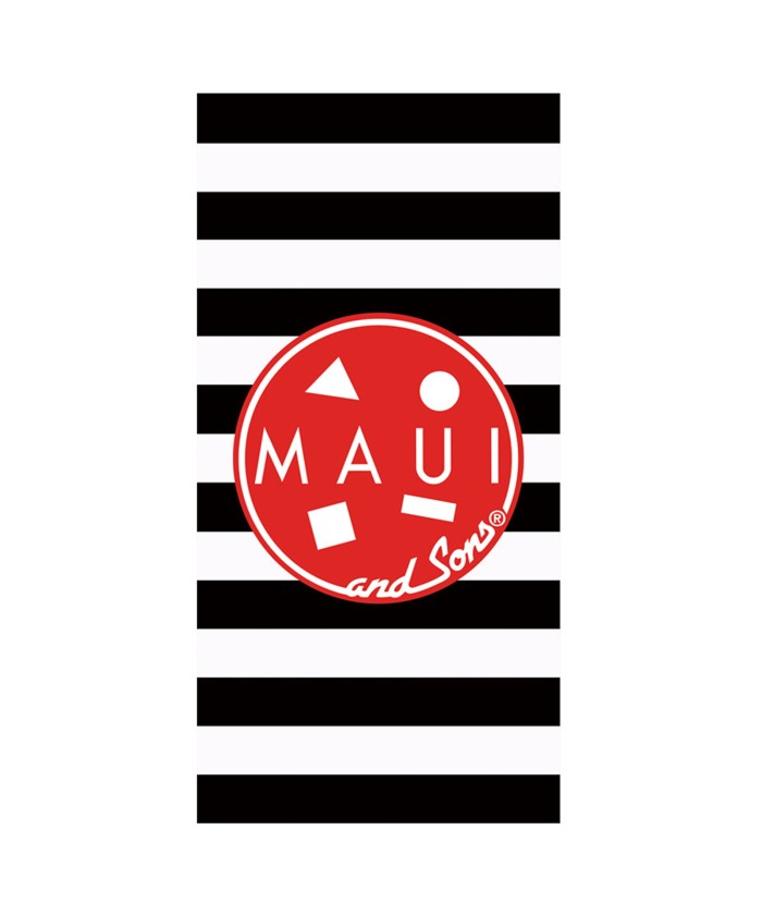 MAUI 5829 ΠΕΤΣΕΤΑ ΘΑΛΑΣΣΗΣ 75Χ150 ΚΟΚΚΙΝΟ, ΜΑΥΡΟ