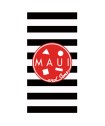 MAUI 5829 ΠΕΤΣΕΤΑ ΘΑΛΑΣΣΗΣ 75Χ150 ΚΟΚΚΙΝΟ, ΜΑΥΡΟ