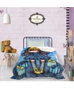 SANTORO GORJUSS 5020 ΚΟΥΒΕΡΤΑ FLEECE SHERPA 160X220 JUST BECAUSE ΜΠΛΕ