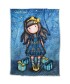 SANTORO GORJUSS 5020 ΚΟΥΒΕΡΤΑ FLEECE SHERPA 160X220 JUST BECAUSE ΜΠΛΕ