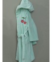 Μπουρνούζι με Κουκούλα Kids Bath CHERRY AQUA 12-14