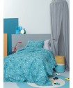 Σετ Παπλωματοθηκη Μονή Φωσφοριζέ 170x250 COMET GREEN