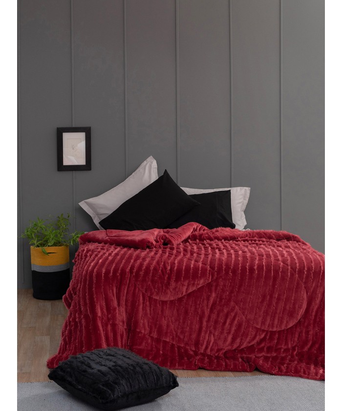 Κουβερτοπαπλωμα Υπέρδιπλο 220x240 GWEN RED