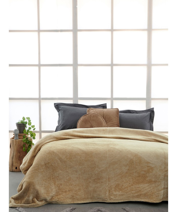Κουβέρτα Fleece 220x240 CHLOEE SAND