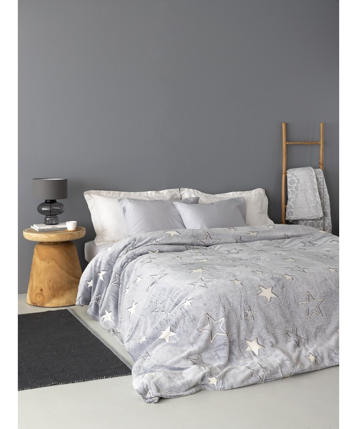 Κουβέρτα Fleece Φωσφοριζε 220x240 ECHO