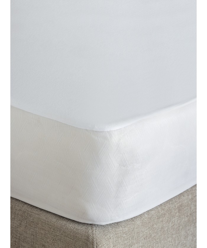 Κάλυμμα King Size White Comfort 180x200+30 JERSEY WATERPROOF