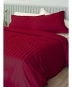 Ζευγος Μαξιλαροθηκες Oxford 50x75 SATIN STRIPES HS RED