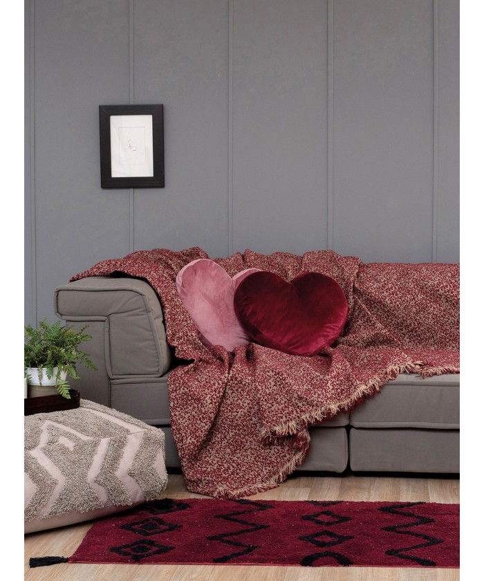 Διακοσμητική Μαξιλαροθήκη Throws Collection 55x55 PARMA BORDEAUX