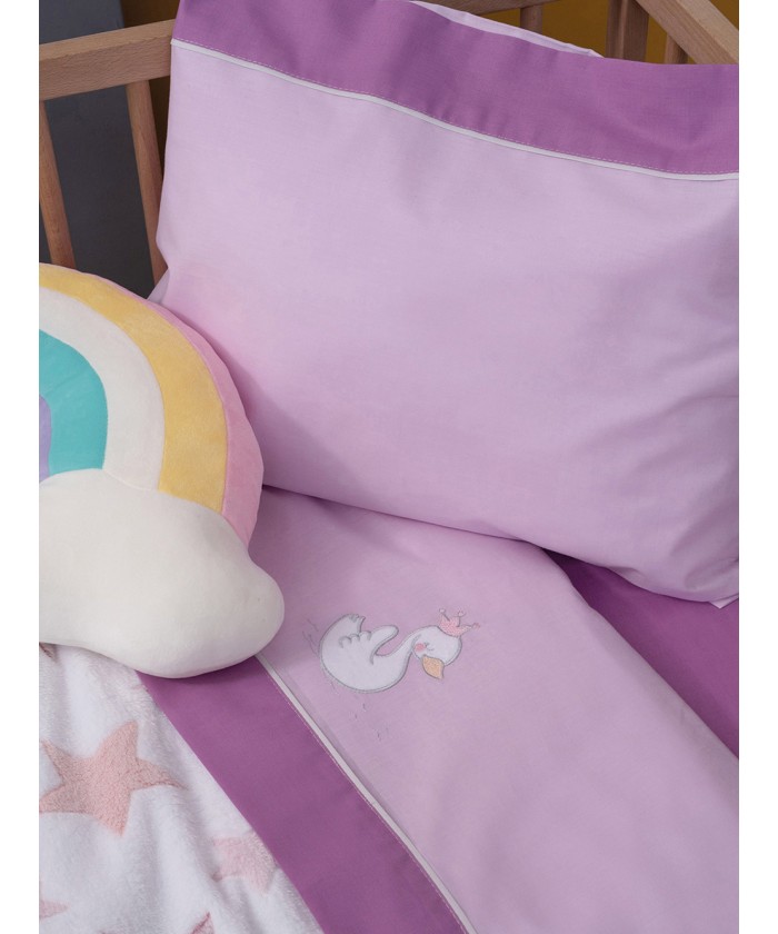 Σετ Σεντόνια Baby Joia 130x180 BJ525 LILAC