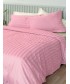 Ζευγος Μαξιλαροθηκες Oxford 50x75 SATIN STRIPES HS ROSE