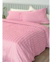 Ζευγος Μαξιλαροθηκες Oxford 50x75 SATIN STRIPES HS ROSE
