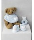 Σετ Καλτσάκια & Σαλιάρα & Κουδουνίστρα New Baby NB0119 BLUE