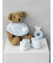 Σετ Καλτσάκια & Σαλιάρα & Κουδουνίστρα New Baby NB0119 BLUE