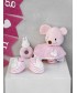 Σετ Καλτσάκια & Σαλιάρα & Κουδουνίστρα New Baby NB0119 PINK