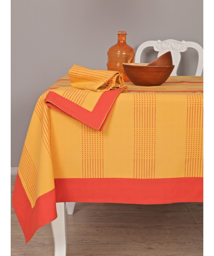 Σετ 4 Πετσέτες Κουζίνας Festosi 45x70 KP-372 GOLD/TERRACOTTA