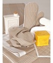Σετ 4 Πετσέτες Κουζίνας Festosi 45x70 KP-372 LINEN/WHITE