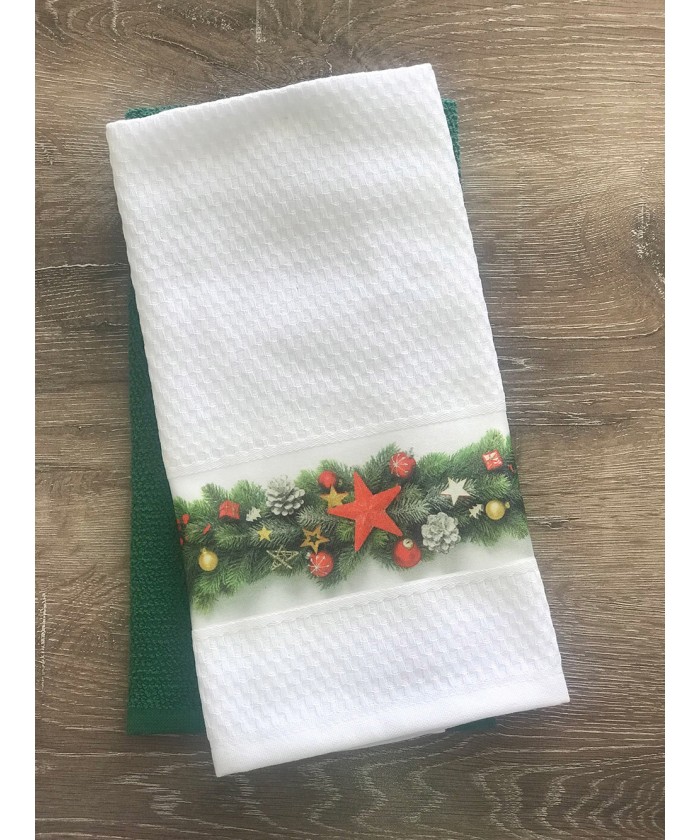 Σετ 2 Πετσέτες Κουζινας Christmas Collection 40x60 GARLAND