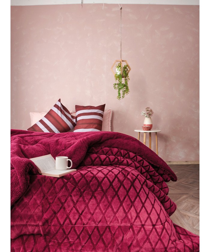 Κουβερτοπάπλωμα King Size 240x260 NADINE WINE