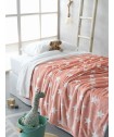 Κουβέρτα Κούνιας Flannel Fleece 110x140 STARS PINK