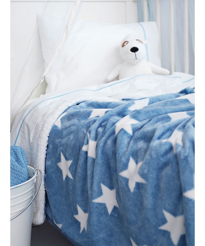 Κουβέρτα Fleece Μονή 160x240 STARS CIEL