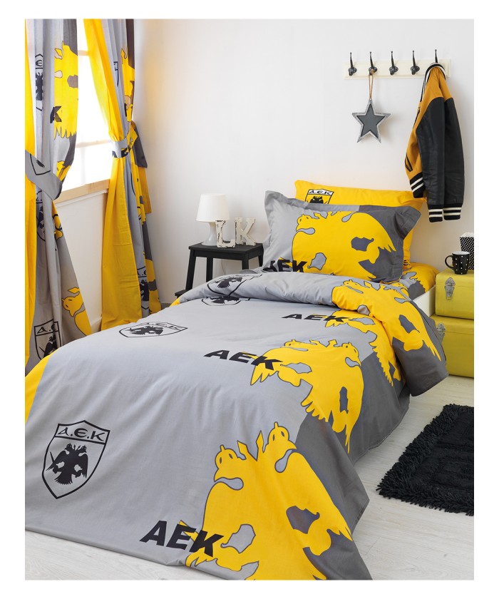 Σετ Μονή Παπλωματοθήκη Aek 1924 165x240 AEK2