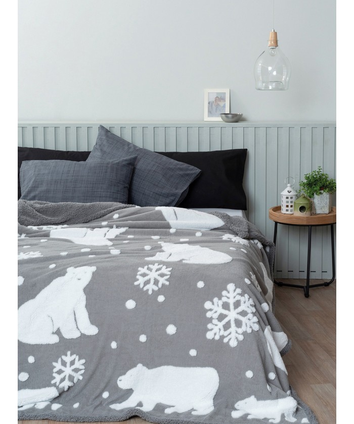 Κουβέρτα Fleece 220x240 POLO GREY