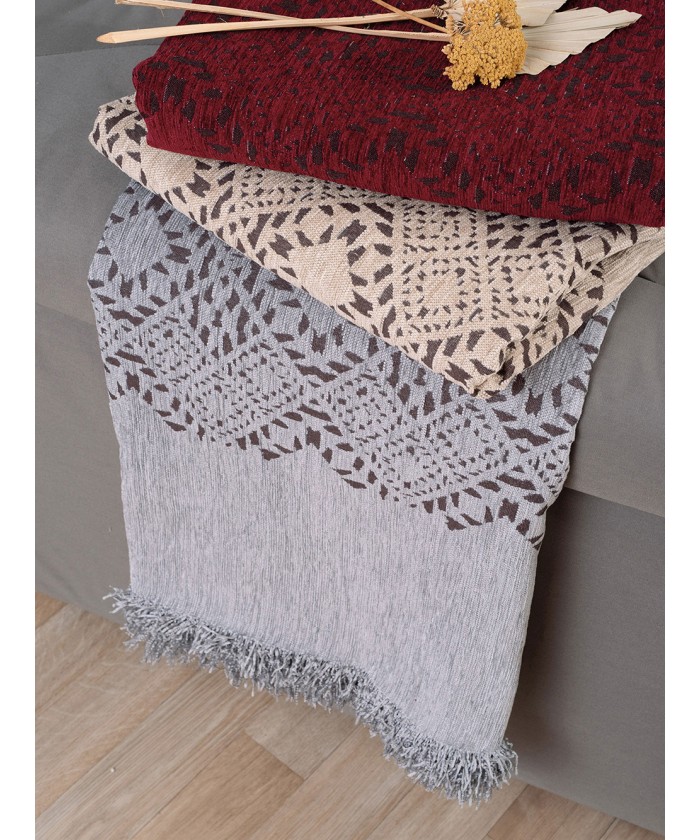 Διακοσμητική Μαξιλαροθήκη Throws Collection 55x55 PALERMO BORDEAUX