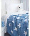 Κουβέρτα Κούνιας Flannel Fleece 110x140 STARS CIEL