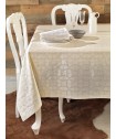 Σετ 4 Πετσέτες Φαγητού Festosi 45x45 CROSS ECRU