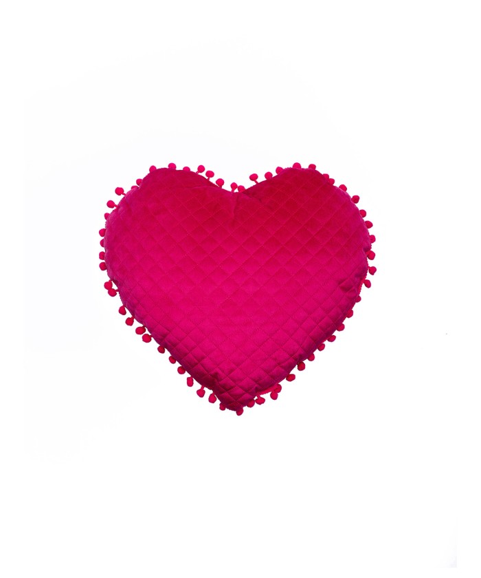 Διακοσμητικό Μαξιλαράκι Καρδιά 40x38 ELWIN FUCHSIA