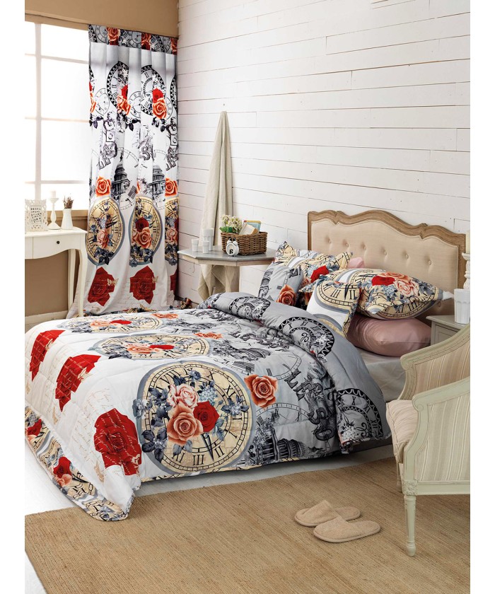 Σετ Κουβερλί Μονό City Travel 160x240 CT674