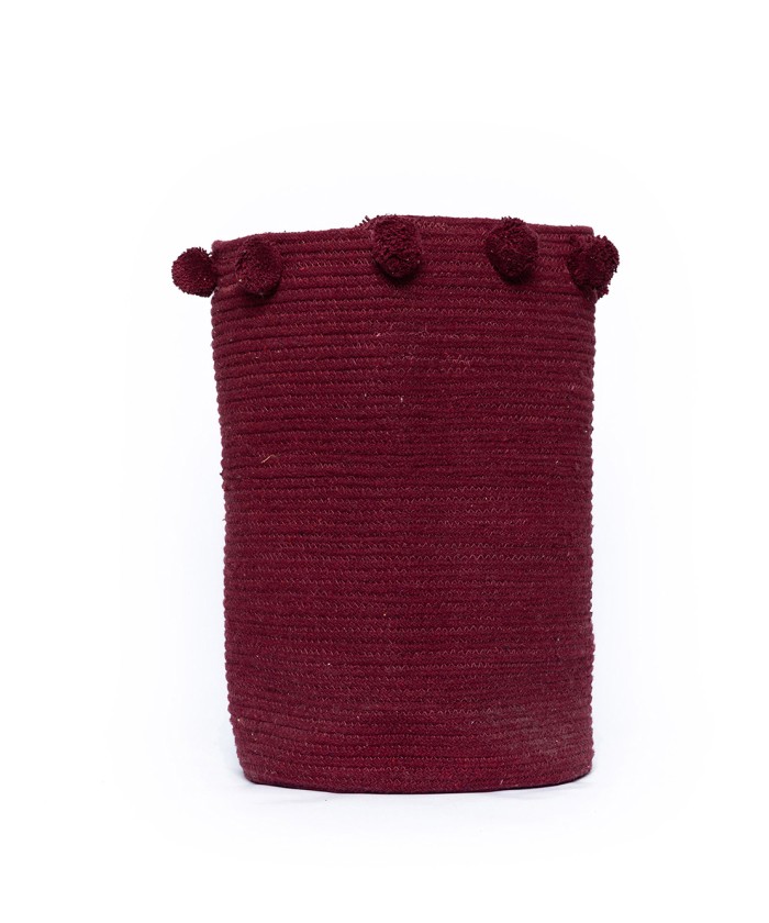 Διακοσμητικο Καλάθι Με Χερουλια Home Décor 30x40 FOUNTAIN BORDEAUX