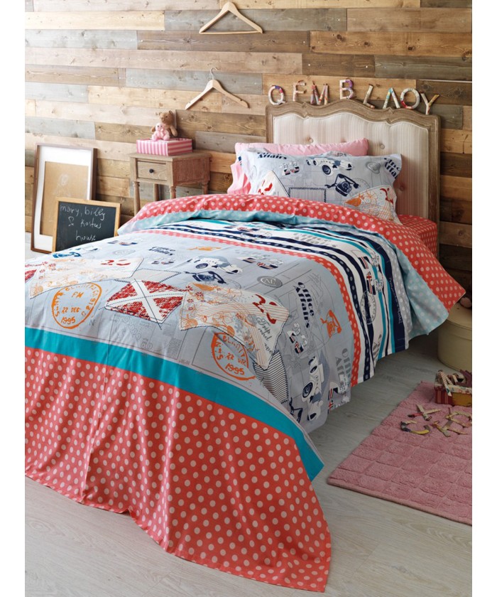 Σετ Πάπλωμα Μονό Satin Trends 170x250 ST1012
