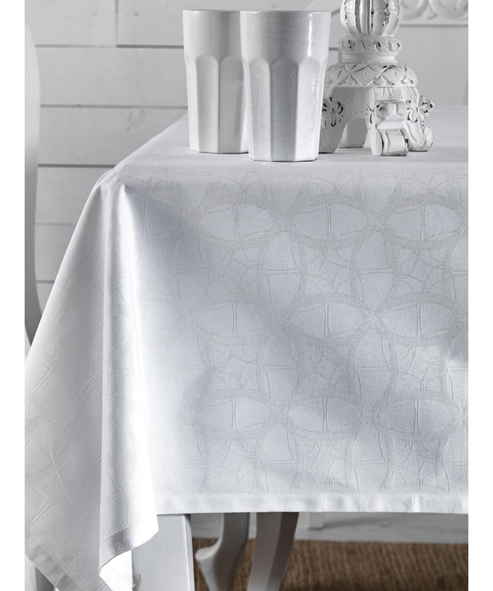 Σετ 4 Πετσέτες Φαγητού Festosi 45x45 CROSS WHITE