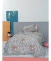 Σεντονι Μονό Luminous 170x260 CLUSTER GREY