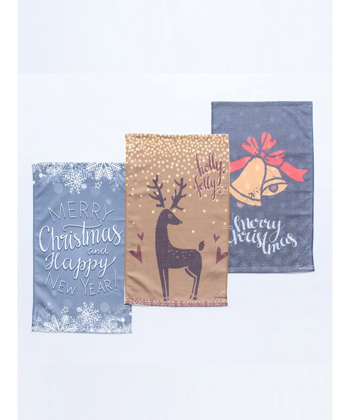 Σετ 3 Πετσέτες Κουζινας Christmas Collection 40x60 KD4