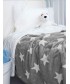 Κουβέρτα Κούνιας Flannel Fleece 110x140 STARS GREY