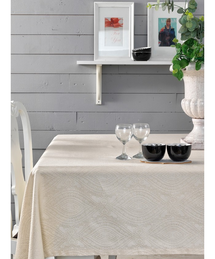 Σετ 4 Πετσέτες Φαγητού Festosi 45x45 HENNA IVORY