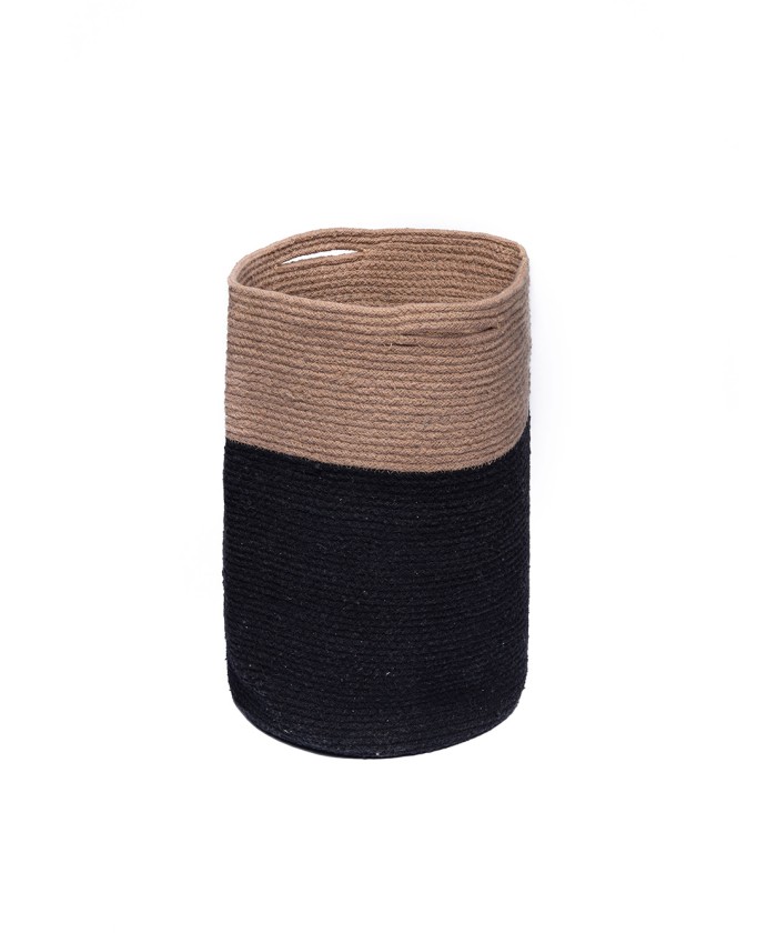Διακοσμητικο Καλάθι Με Χερουλια Home Decor 30x45 KEG BLACK BLACK
