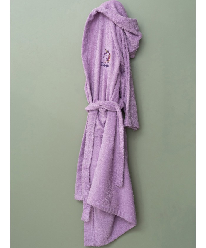Μπουρνούζι με Κουκούλα Kids Bath MAGICAL LILAC