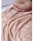 Κουβέρτα Βελουτέ Aura Collection 220x240 DAPHNE DUSTY PINK
