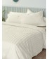 Σετ Παπλωματοθήκη Υπέρδιπλη 240x255 SATIN STRIPES ANTIQUE WHITE