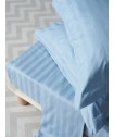 Σετ Παπλωματοθήκη Υπέρδιπλη 240x255 SATIN STRIPES BLUE