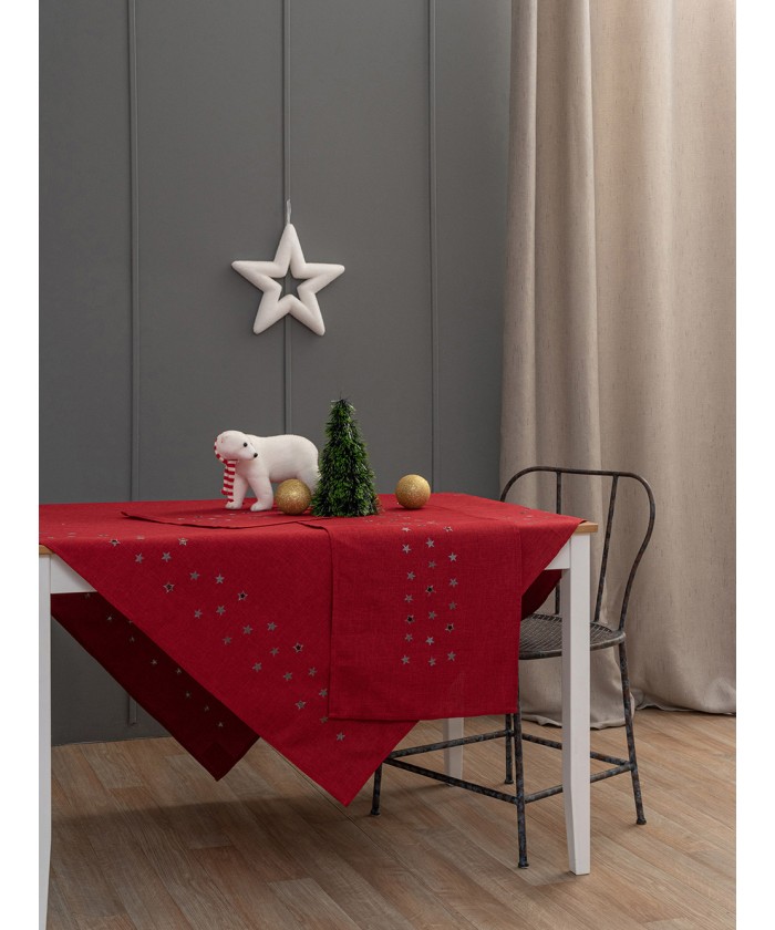 Τραπεζοκαρέ Christmas Collection 85x85 CD02 RED